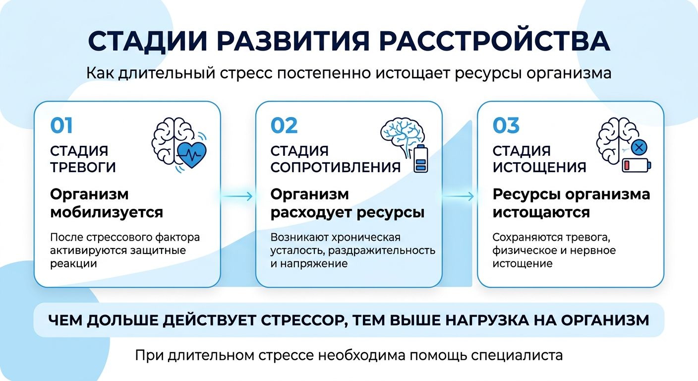 Лечение стресса в Очёре инфографика